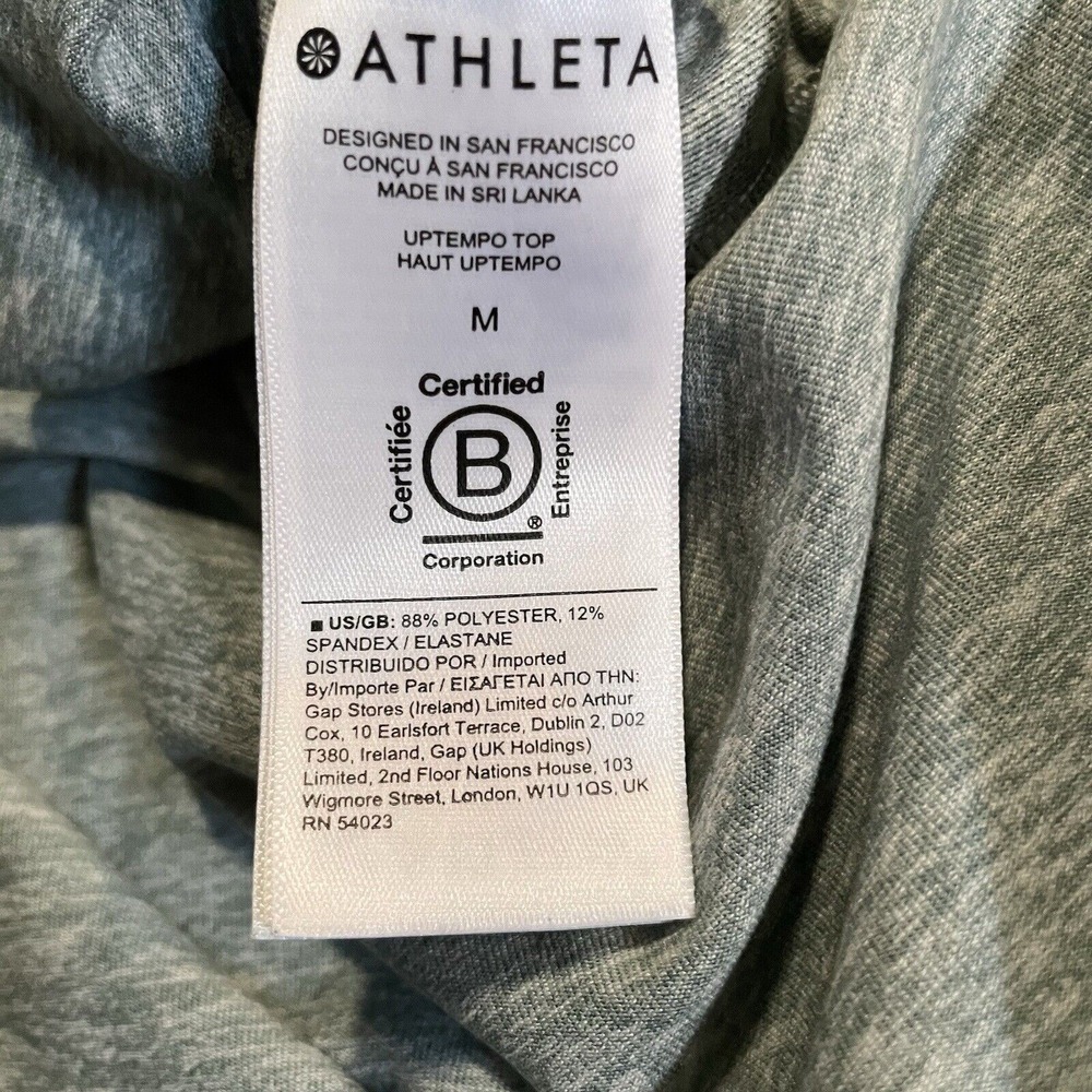 Athleta Uptempo Top Long Sleeve Pullover‎ Tshirt Athletic Yoga Lounge Medium - Picture 4 of 7
